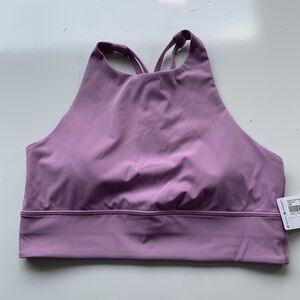 NWT Lululemon Energy Bra High Neck Long Line Tough Medium Support  10 Pink